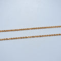 19.2K Portuguese Gold 2.2mm Hollow Rope Chain Necklace