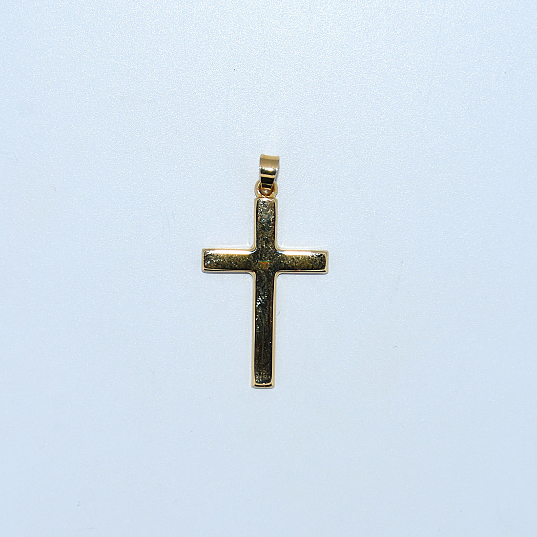 14K Gold | YG High Polish/Satin Reversable Cross Pendants