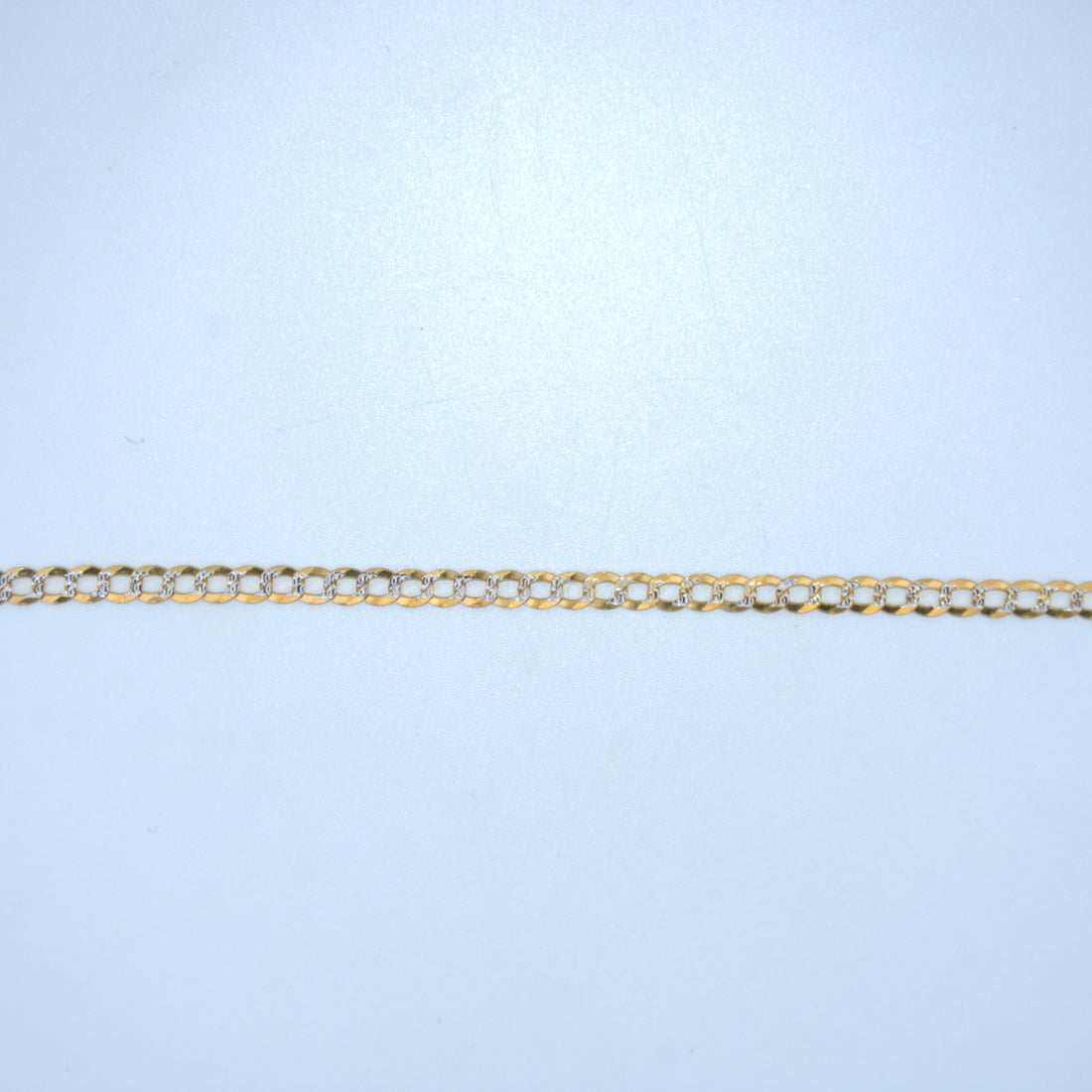 14K Gold | Diamond Cut Curb Bracelet