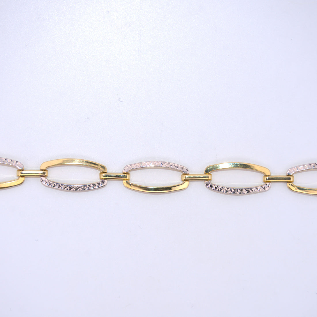 14K Gold | Diamond Cut Link Bracelet