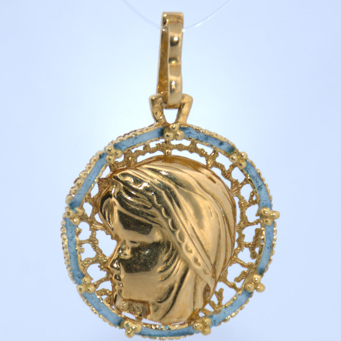 19.2K Portuguese Gold | Virgin Girl Pendant
