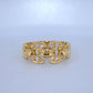 19.2K Portuguese Gold | Round Buckle Ring With Natural Diamonds