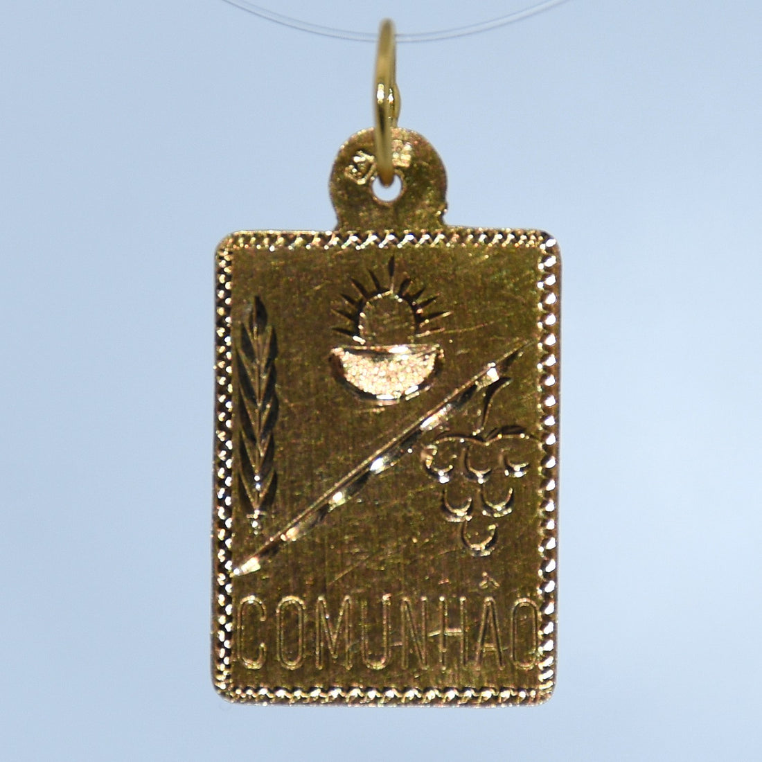 19.2K Portuguese Gold | Flat Comunhao Charm