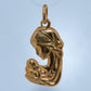 19.2k Portuguese Gold | Virgin Mary Pendant