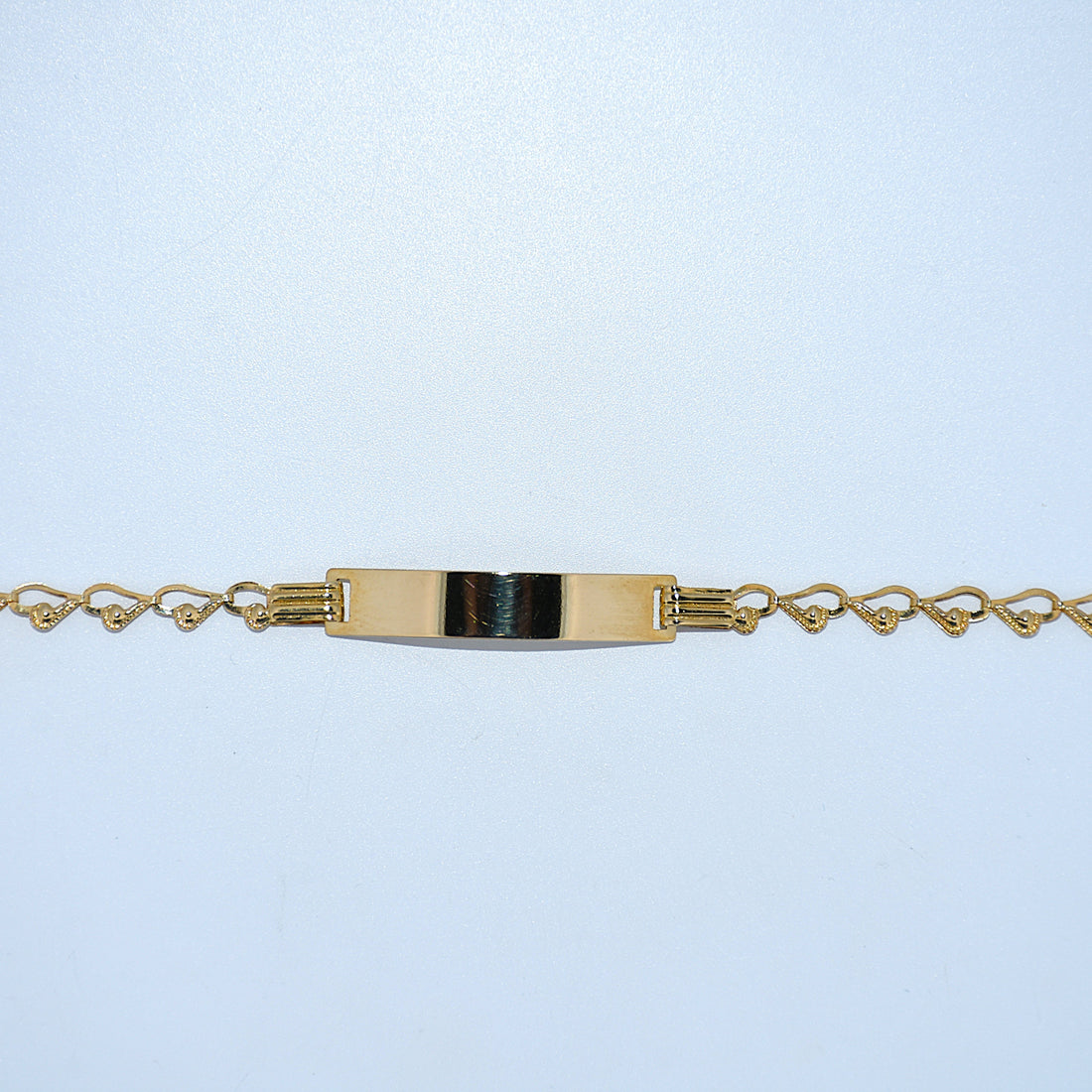 14K Gold | Cut out Heart ID Bracelet