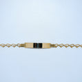 14K Gold | Cut out Heart ID Bracelet