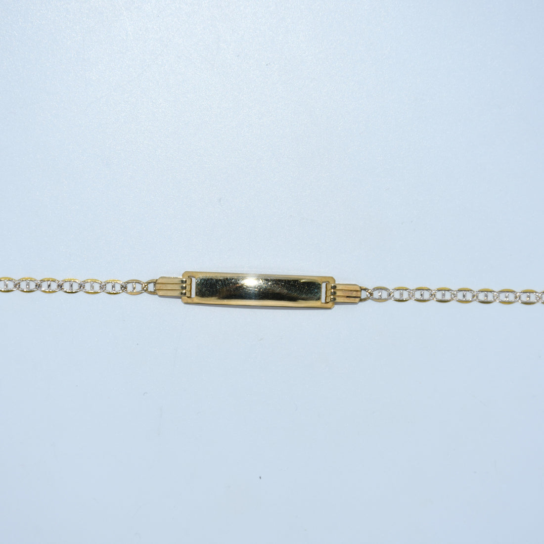 14K Gold | Diamond Cut Mariner ID Bracelet