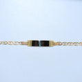 14K Gold | Tricolor Flower ID Bracelet