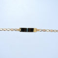 14K Gold | Tricolor Heart ID Bracelet