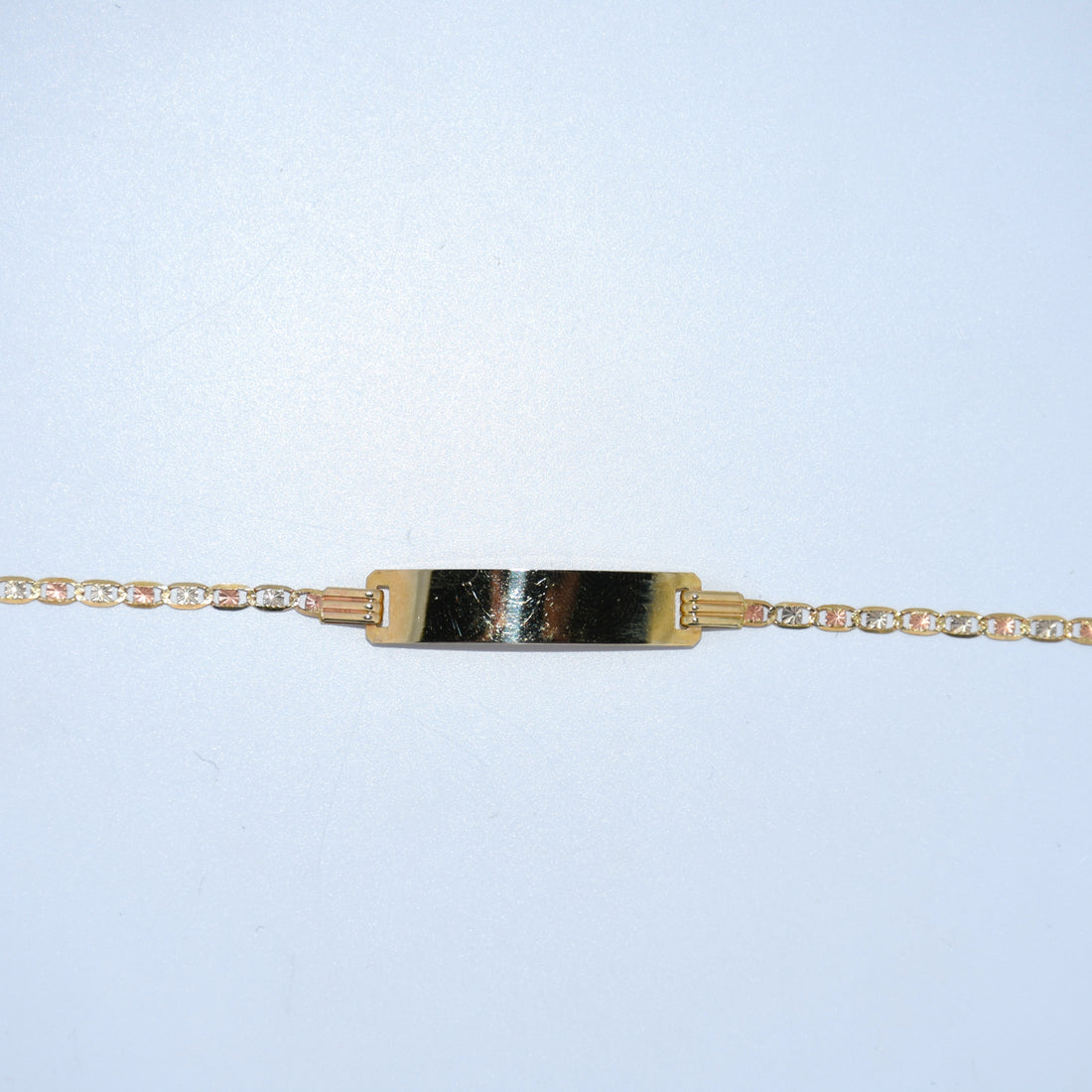 14K Gold | Tricolor Valentino ID Bracelets