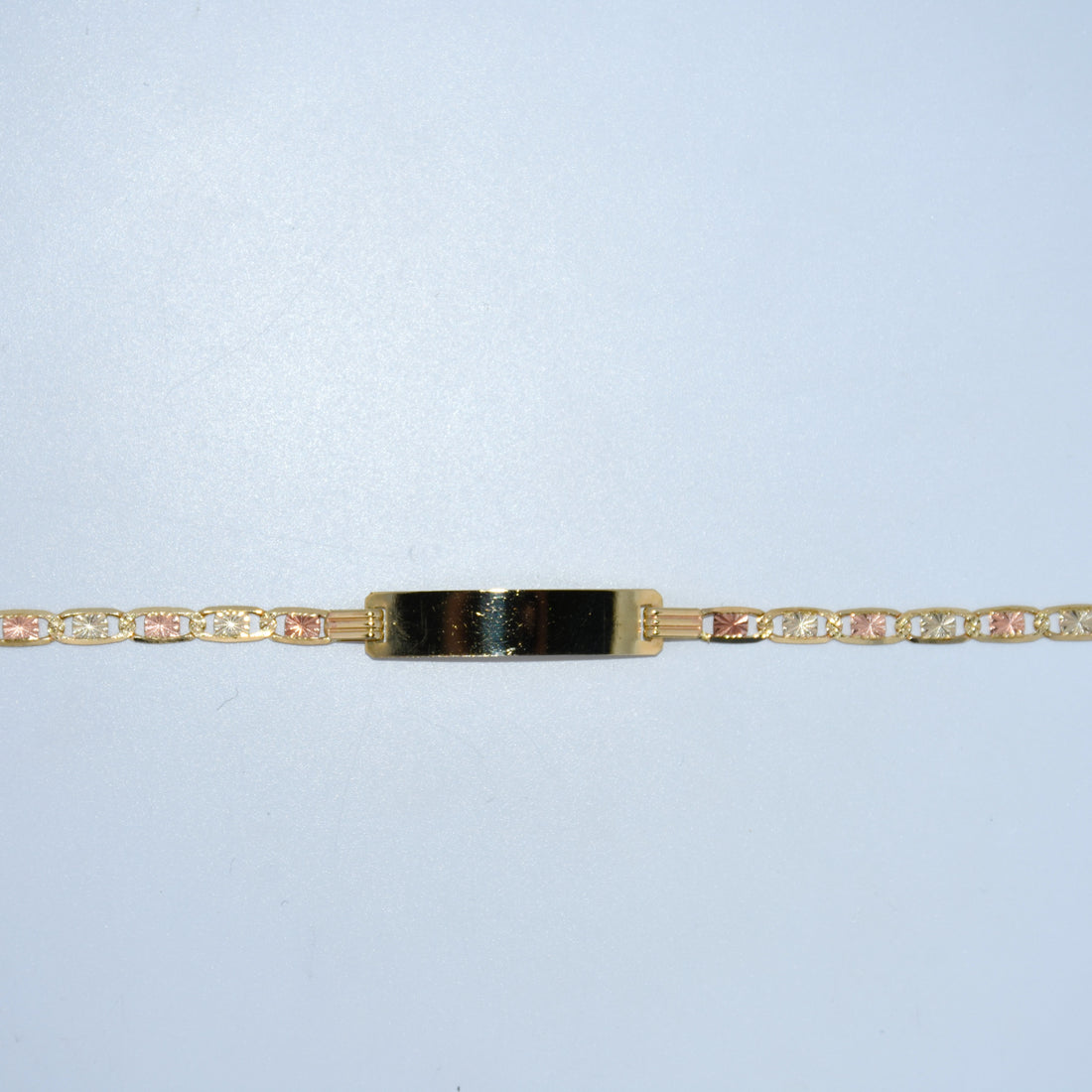 14K Gold | Tricolor Valentino ID Bracelets