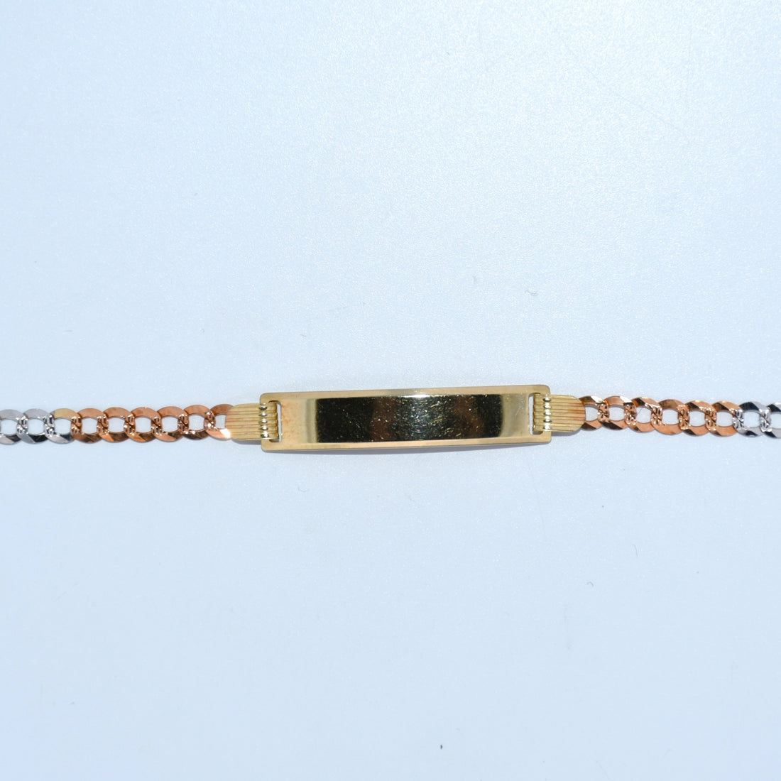 14K Gold | Tricolor Curb ID Bracelets