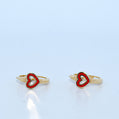14K Gold | Huggies Heart Earrings