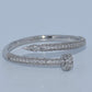 14K Gold | WG 0.2cttw 127 RD Natural Diamond Nail Ring