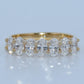 14K Gold | YG Oval 1.35cttw Lab Diamond Wedding Band