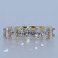 14K Gold | YG Oval 1.35cttw Lab Diamond Wedding Band
