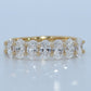 14K Gold | YG Oval 1.35cttw Lab Diamond Wedding Band