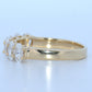 14K Gold | YG Oval 1.35cttw Lab Diamond Wedding Band