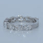 14K Gold | WG East West Oval 2.48cttw Lab Diamond Wedding/Anniversary Band