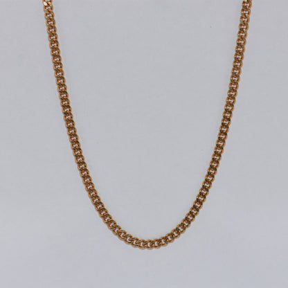 19.2K Portuguese Gold | Tight Link Curb Chains