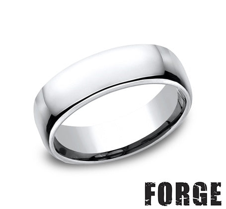 Benchmark EUCF165CC10 mens size 10 cobalt chrome wedding band