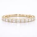 14K Gold | YG 1.071cttw Emerald Eternity Lab Diamond Wedding/Anniversary Band