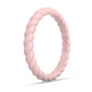 Enso Silicone Rings | Braided Stackable Pink ( 2-Pack )