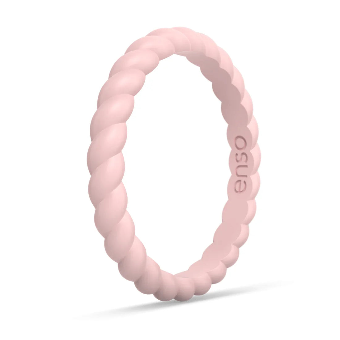 Enso Silicone Rings | Braided Stackable Pink ( 2-Pack )