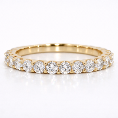 14K Gold |  1.497cttw Round Eternity Lab Diamond Wedding/Anniversary Band
