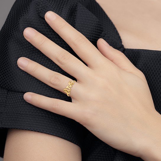 14K Gold | YG Love Ring