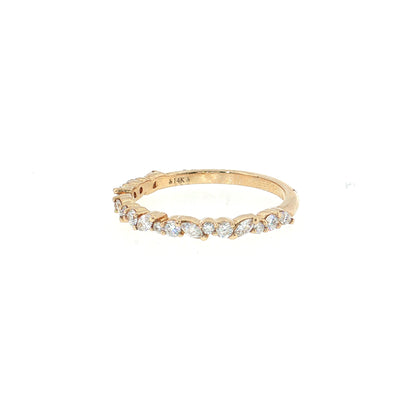 14K Gold | Lab Diamond Wedding Anniversary Band