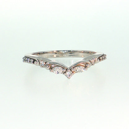 14K Gold | Lab Diamond Wedding Contour Band
