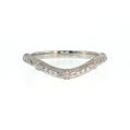 14K Gold | Lab Diamond Contour Wedding Band