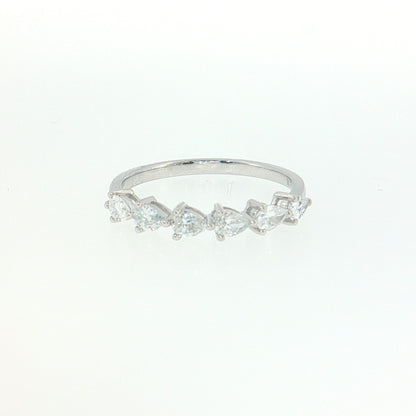 14K Gold | WG .512cttw Pear Lab Diamond Wedding/Anniversary Band