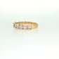 14K Gold | YG Oval 1.35cttw Lab Diamond Wedding Band