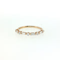 14K Gold | YG .445cttw Baguette/Round Lab Diamond Wedding/Anniversary Band