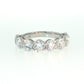 14K Gold | WG Round 8 stone 4.15cttw Lab Diamond Wedding/Anniversary Band
