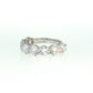 14K Gold | WG Round 8 stone 4.15cttw Lab Diamond Wedding/Anniversary Band