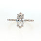14K Gold | Yellow Gold 1.85CT Marquise Lab Diamond with Accented Band Engagement Ring