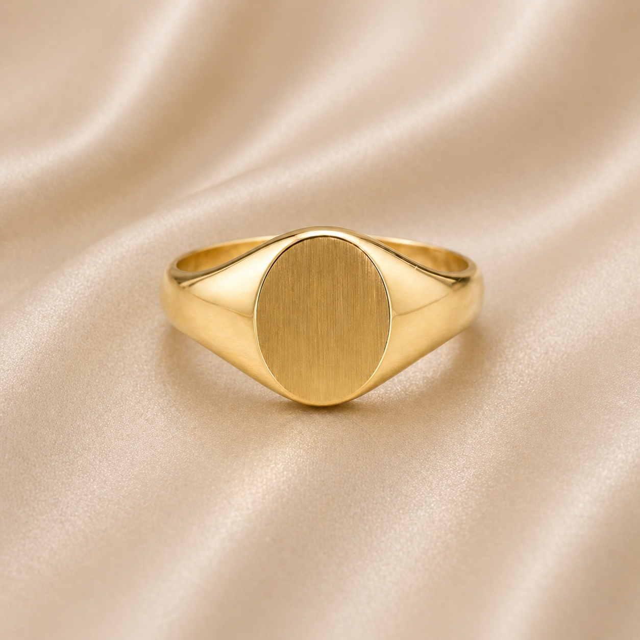 Large Oval Signet Unisex 19.2k Portuguese Gold Ring