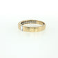 14K Gold & 950 Platinum | Yellow Gold Natural Diamond Sideways Baguette Wedding Band for Women
