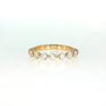 14K Gold | .99ct Natural Diamond Half Eternity Wedding Band