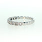 14K Gold | .39ct Natural Diamond Round/Princess Cut Eternity Wedding Band