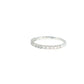14K Gold | .50cttw Round Half Eternity Natural Diamond Wedding Band