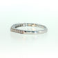 14K Gold | 0.13cttw WG Natural Diamond Shadow Band – Baguette Diamond Center