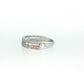 14K Gold | .40ct Natural Diamond 14K White Gold Double Layer Wedding Band