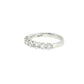 14K Gold |  0.96cttw White Gold Round Natural Diamond Half Eternity Wedding Band