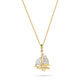 Ocean | Deep Sea 14K Gold Lab Diamond Nautical Boat Necklace