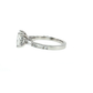 14K Gold | White Gold 2.07 CT Princess Cut Diamond Engagement Ring with Hidden Halo and Baguette Diamond Accents