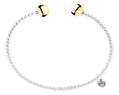 Cape Cod | Sterling Silver & 14K Yellow Gold 7" Twisted Wire Double Ball Cuff Cape Cod Bracelet